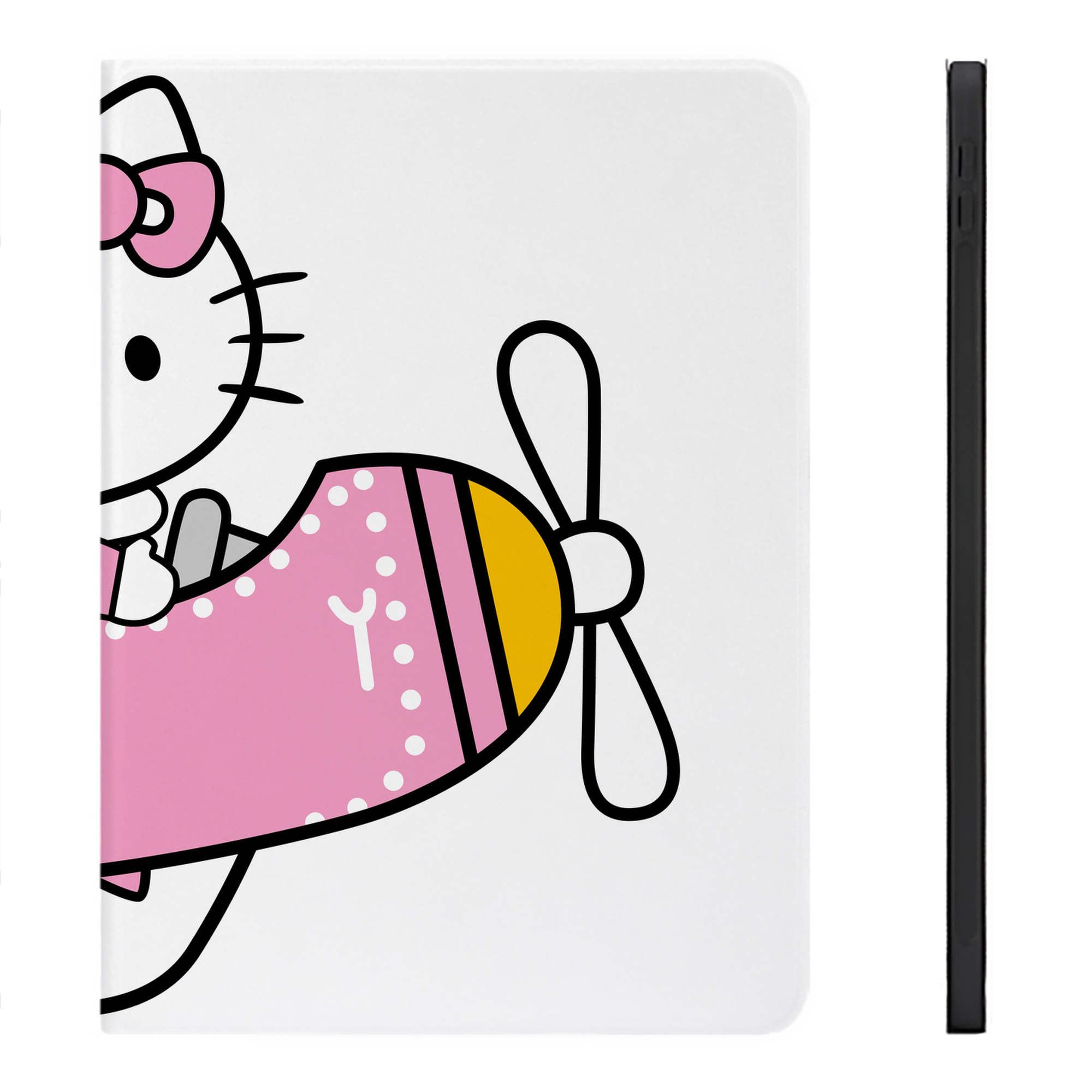 （画像用） Hello Kitty ハローキティ IPadケース ペンホルダー付き ブックスタイルデザイン